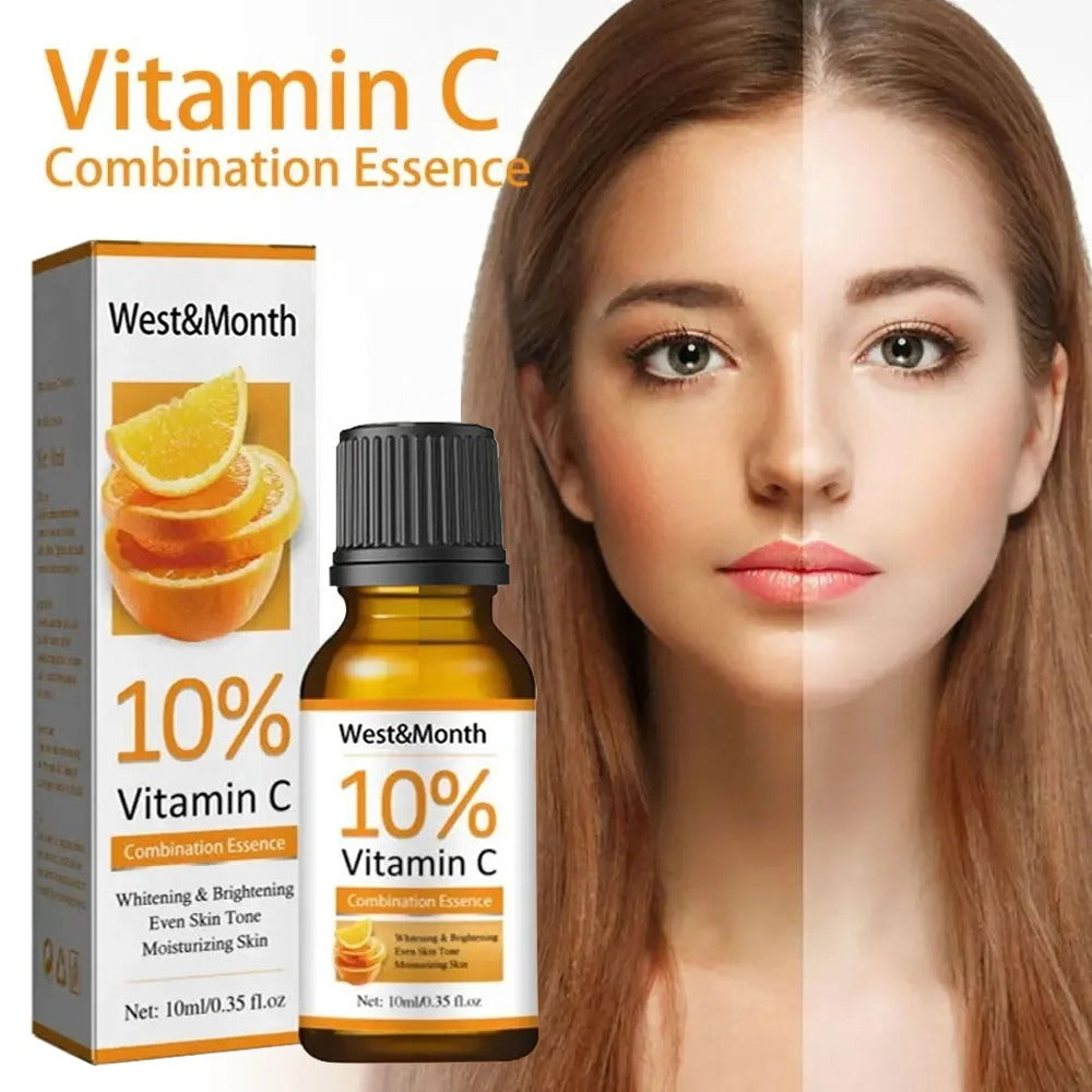 10ml Vitamin C Serum for Face Whitening Facial Serum Hyaluronic Acid Dark Spot Remover Korean Skin Care Products Skincare New