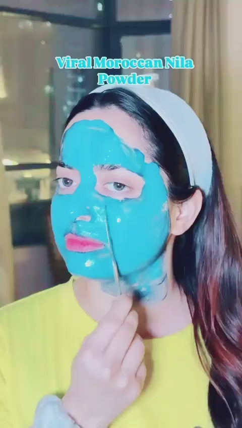 Pure Moroccan Nila Blue Powder – 100% Natural Skin Brightening Treatment
